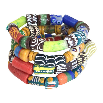 Ghanaian Glass Bead Bracelet