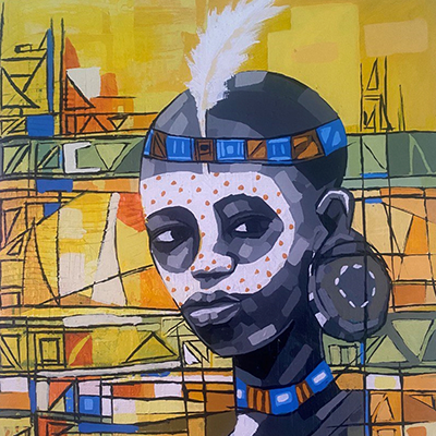 Yoruba Spirit Mask Painting