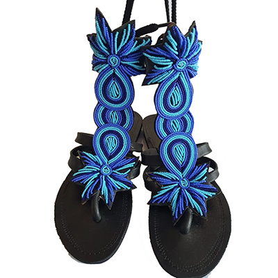 Nigerian Beaded Slippers
