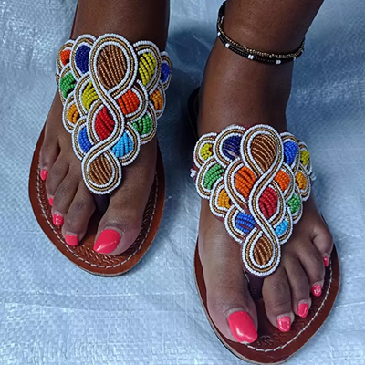 Woven Raffia Mules